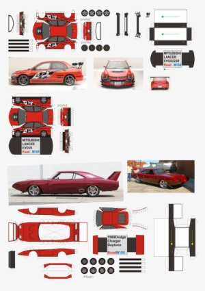 Paul Walker Set Cars - Paper