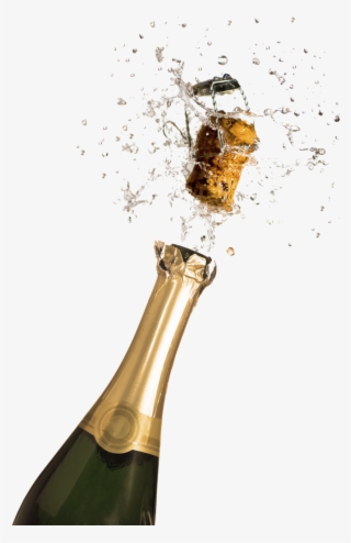 Pin Champagne Clip Art Transparent - Open Champagne Bottle Png