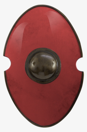 Red Elliptical Larp Shiel - Ironfortress Bouclier Ecu Rouge