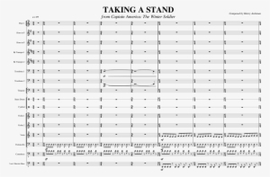 Taking A Stand Sheet Music Composed By Composed By - Captain America Taking A Stand Sheet Music