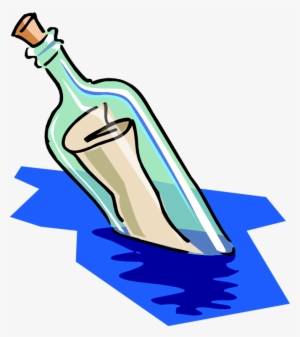 Image Freeuse Library Conventional Wisdom - Letter In A Bottle Clipart