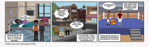 Biography Of Muhammad Ali - Cartoon