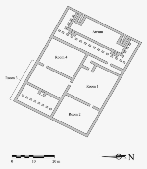 Ground Plan Of The Temple Of The Pillars - Diagram