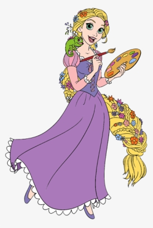 Tangled Clip Art Disney Galore Pascal Painting - Rapunzel