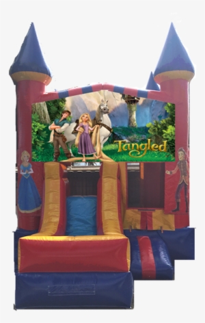Combo Castle Front Slide Tangled $150 - Portable Network Graphics