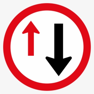 yield to oncoming traffic sign - order road signs uk