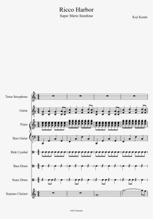 Ricco Harbor Sheet Music Composed By Koji Kondo 1 Of - Ricco Harbor Sheet Music