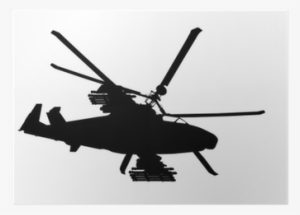 Russian Ka-52 Attack Helicopter Silhouette - Silhouettes Military Units
