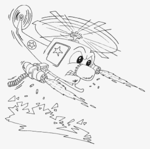 Attack Helicopter - Attack Helicopter Coloring Page
