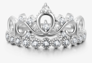 Crown For My Love Princess Ring Silver - Silver Baby Tiara Png