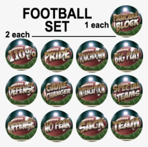 Full Color Football Award Decals - 226 Dermacol