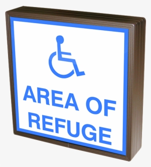 Area Of Refuge W/handicap Symbol - Disability