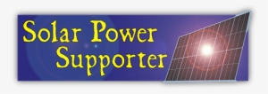 Solar Power Supporter Small Bumper Sticker - Management