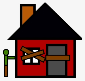 Foreclosure Abandoned Home - House Clip Art