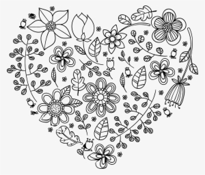 This Free Icons Png Design Of Black Floral Heart