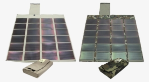 60w Solar Panels - Gray Conformal Wearable Battery