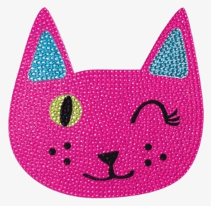 Picture Of Winking Cat Rhinestone Decals - Frankie's On The Park