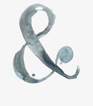 And Watercolor - Watercolor Ampersand Png
