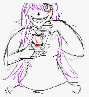 Showing You My Heart Sketch - Cartoon