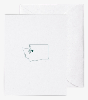 I Heart Seattle A2 Letterpress Cards - Envelope