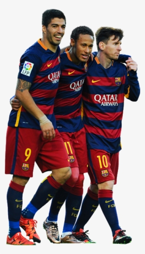 Luis Suarez, Neymar & Lionel Messi - Messi Suarez Neymar Png