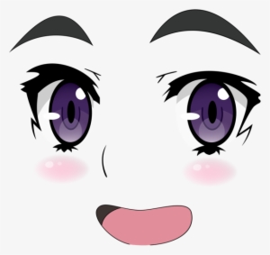 Black And White Library Anime Clipart Anime Face - Anime Face Roblox Png  Transparent PNG - 420x420 - Free Download on NicePNG