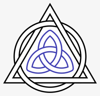 triquetra interlaced triangle circle - circle with 3 triangles