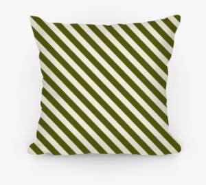Green Stripe Pattern Pillow - Homemade Birthday Card