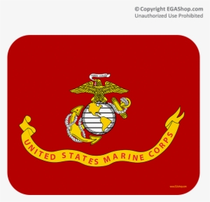 Mousepad Features The Eagle, Globe And Anchor With - Flag Of The United States Marine Corps