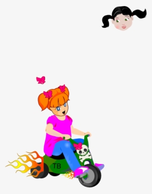 How To Set Use Toddler Biker Girl Clipart