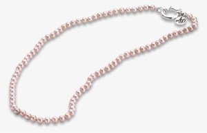 Pink Pearl Necklace Png Clip Art Transparent - Necklace