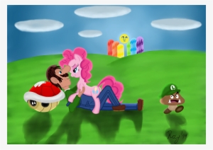 **funnygrim Rolled Image** &quot - Pinkie Pie X Luigi