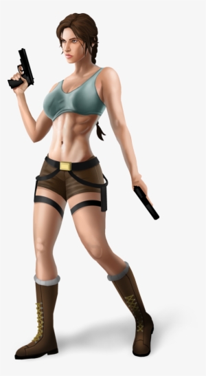 Download - Lara Croft Drawing Transparent Background