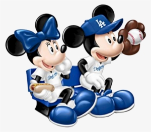 Dodgers Cliparts Free Download Clip Art - Mickey And Minnie Dodgers