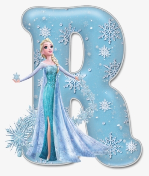 Alfabeto De Elsa Con Vestido De Gala - Disney Frozen Elsa The Snow Queen Let