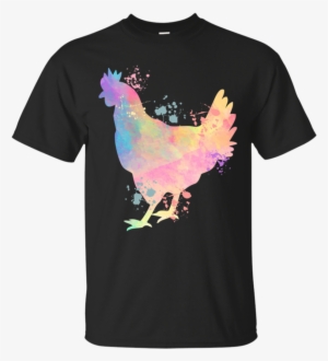 Chicken Watercolor Splash Animal Lover Apparel - Shirt