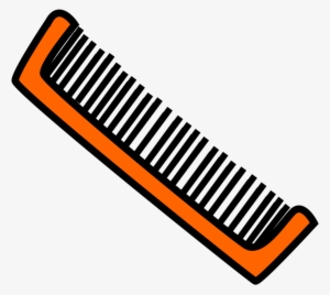 Orange Comb Clip Art At Clker - Hair Brush Clipart