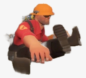 Jumping Engineer Png - Sitting