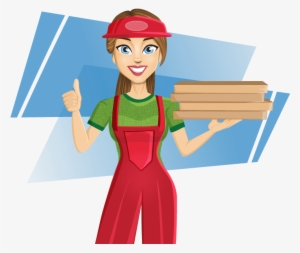 28 Collection Of Girl Civil Engineer Clipart High Quality - Pizza Delivery Girl Clipart