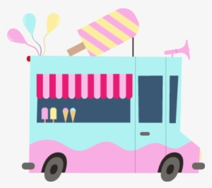 Ice Cream Truck Kids Stickers - Hot Dog Food Truck Clip Art