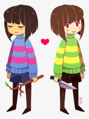 Clipart Transparent Library Frisk Transparent Cute - Undertale Characters Frisk And Chara