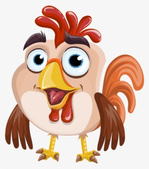 Clip A Perky Rooster Cartoon Who Is Such - Cartoon Cock Png