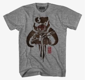 Mandalorian Symbol And Boba Fett - Evolution Of The Camera T Shirt