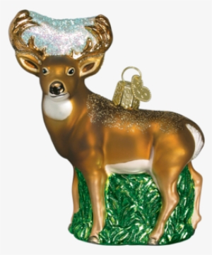 Old World Christmas Whitetail Deer Glass Ornament