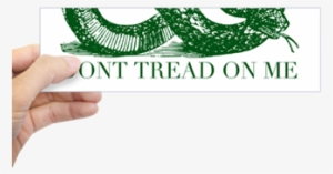 Dont Tread On Me Gadsden Flag Libertarian Merch - Bumper Sticker Smiley Face Daisy Flower