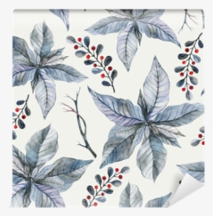 Watercolor Seamless Pattern With Hand Painted Silver - Seien Sie Froher Moderner Feiertag Karte