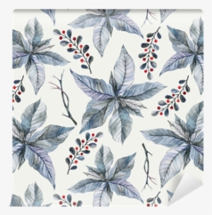 Watercolor Seamless Pattern With Hand Painted Silver - Placemat