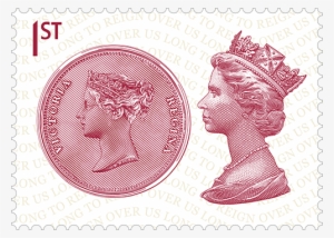 The Image On The Penny Black Was Based On This Portrait, - Postage Stamp