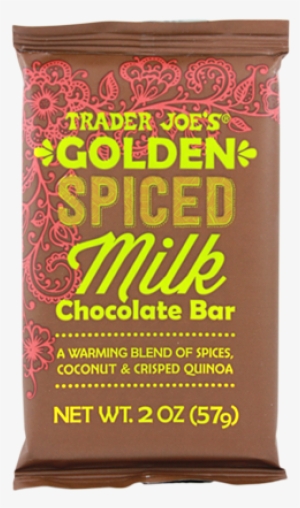 Candy Bar Clipart Food Item - Trader Joe's Golden Spiced Milk Chocolate Bar