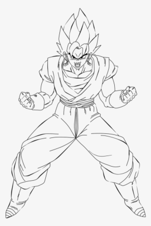 Blue Drawing Vegito - Vegito Blue Coloring Pages